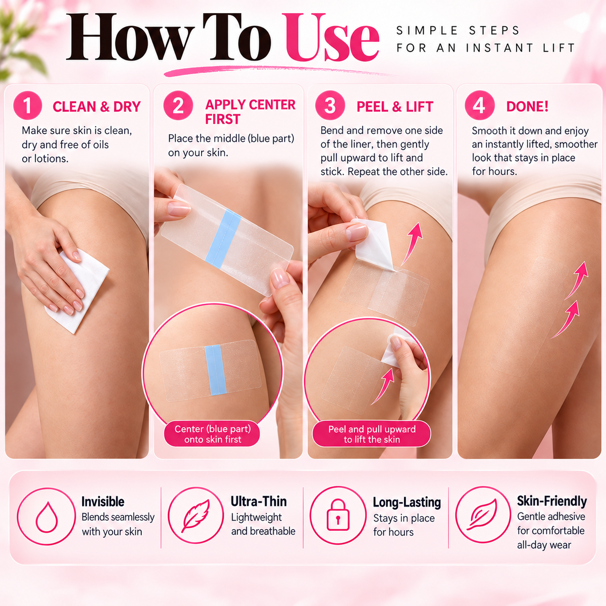 Invisible Body Lift Tape – Smooth & Sculpt