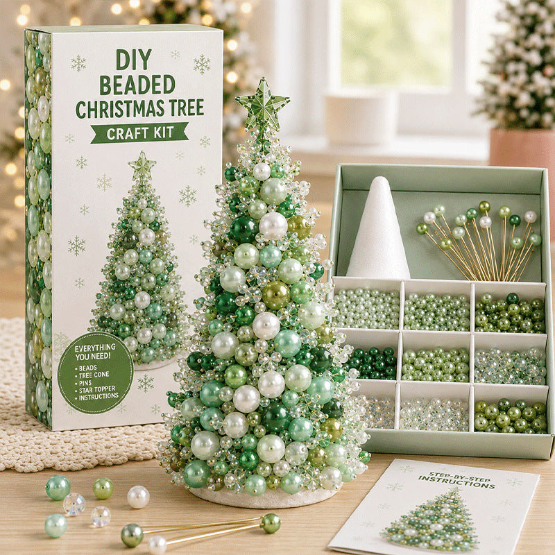 DIY Beaded Christmas Tree Craft Kit