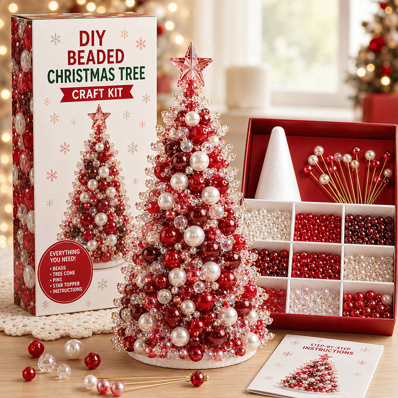 DIY Beaded Christmas Tree Craft Kit