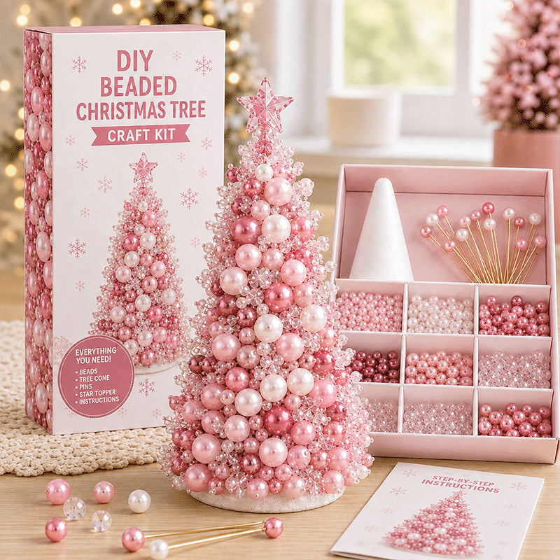 DIY Beaded Christmas Tree Craft Kit