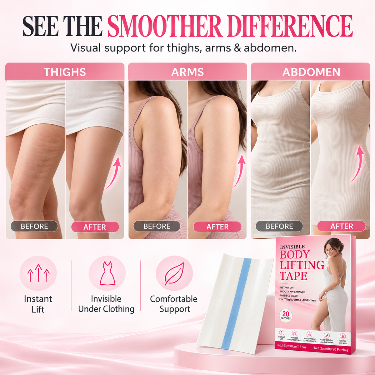 Invisible Body Lift Tape – Smooth & Sculpt