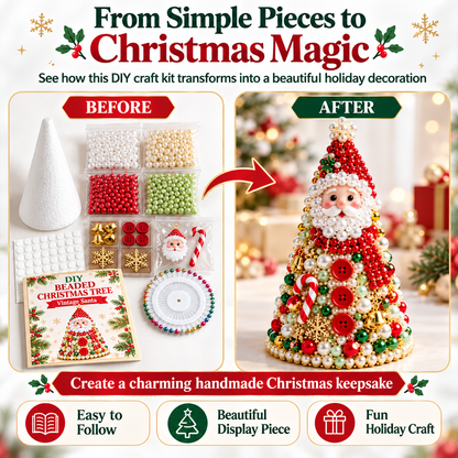 DIY Beaded Christmas Tree Craft Kit