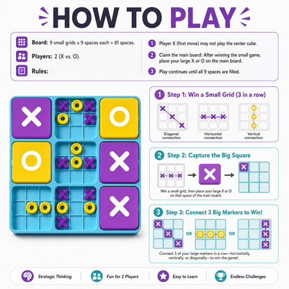 Ultimate Tic Tac Toe Strategy Game