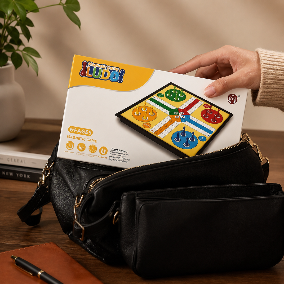 Magnetic Folding Ludo Game
