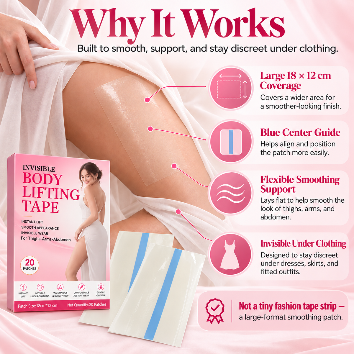 Invisible Body Lift Tape – Smooth & Sculpt