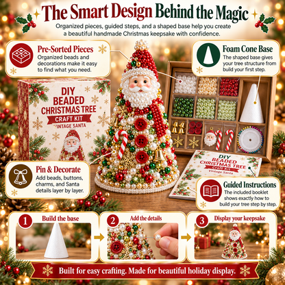 DIY Beaded Christmas Tree Craft Kit